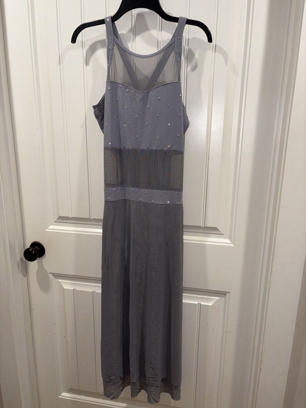 Reverence Contemporary Dance Costume Dress Adult Gray/Periwinkle Large